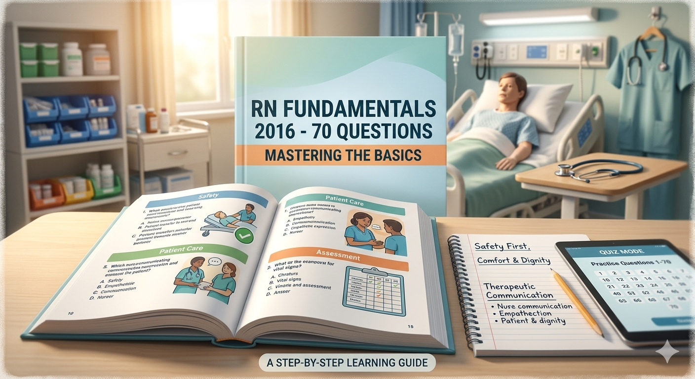 RN Fundamentals 2016 70 Questions: The Best Study Guide for Nursing Students